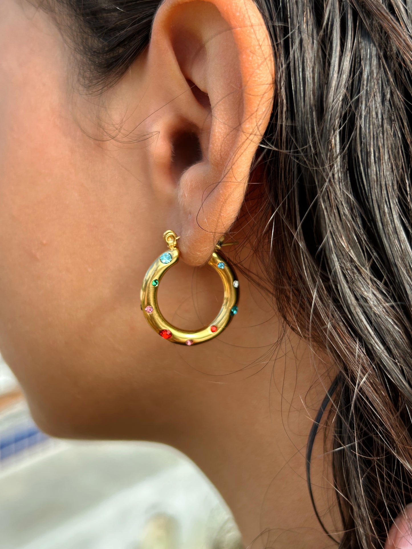 Jade - Colorful hoops