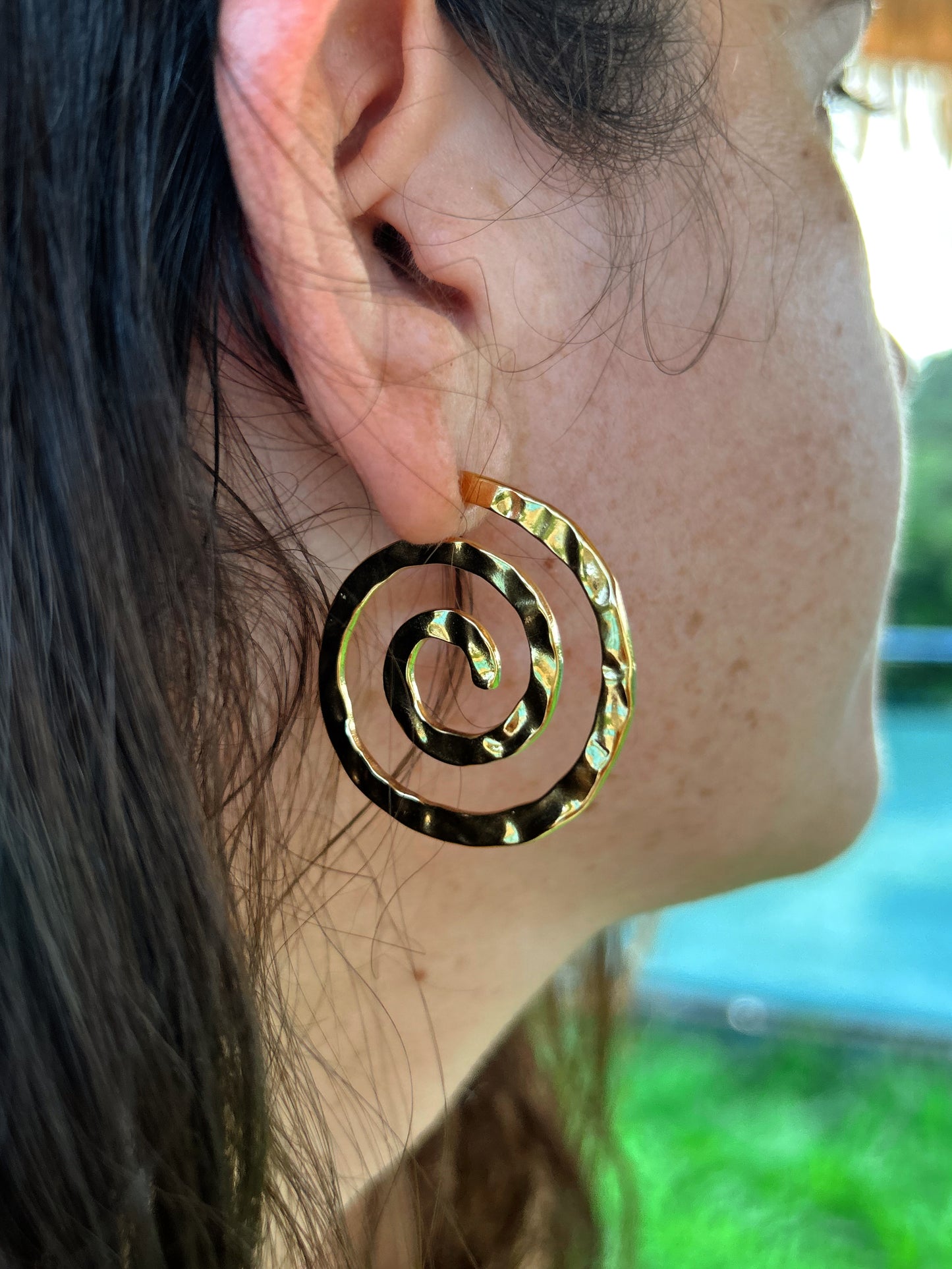Texture Spiral Earrings