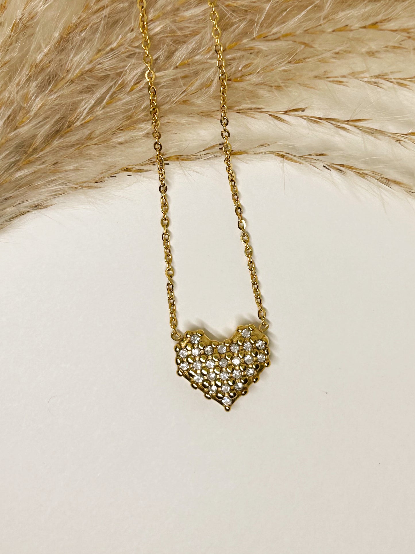 Zircon Heart Necklace