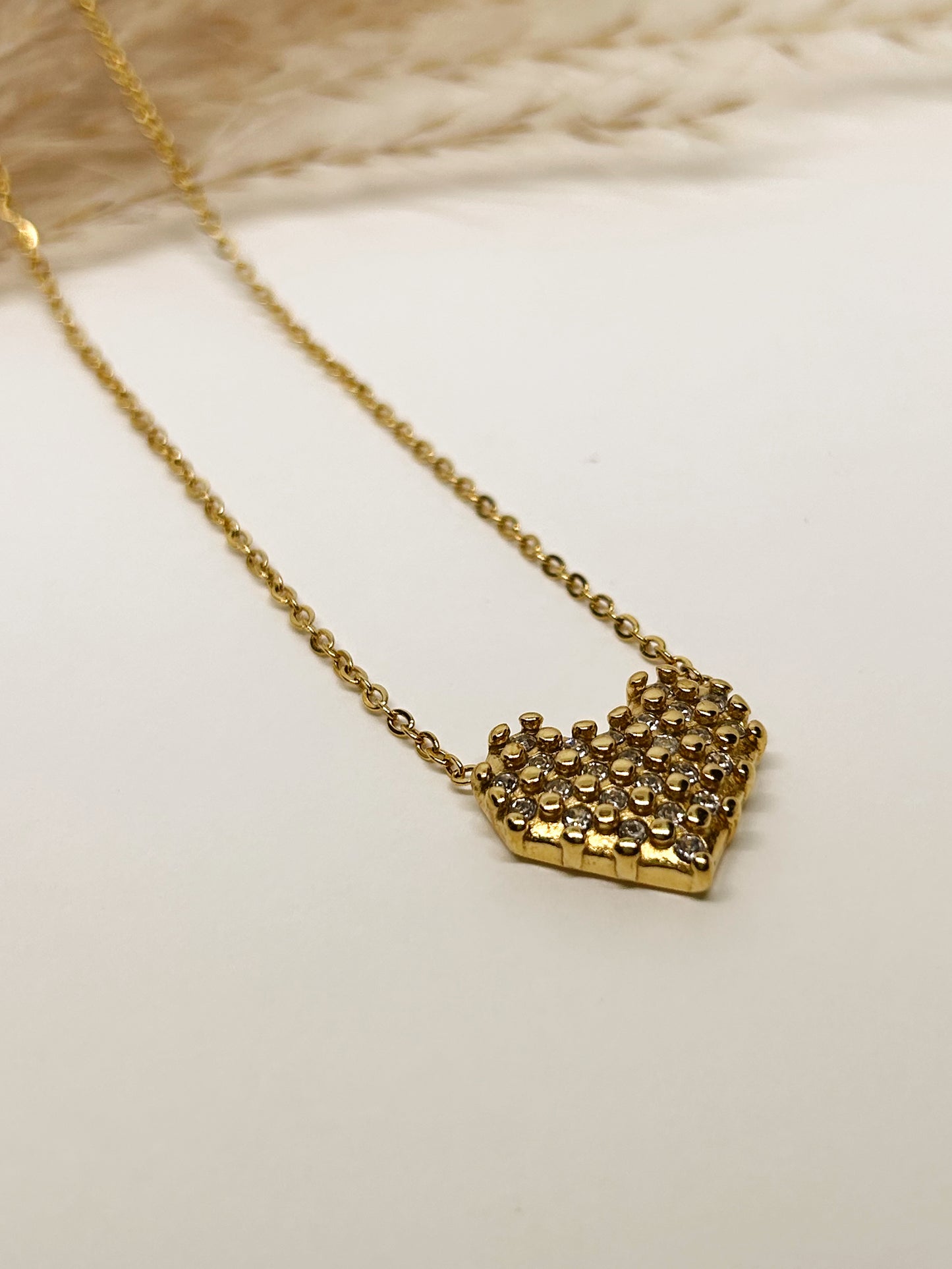 Zircon Heart Necklace