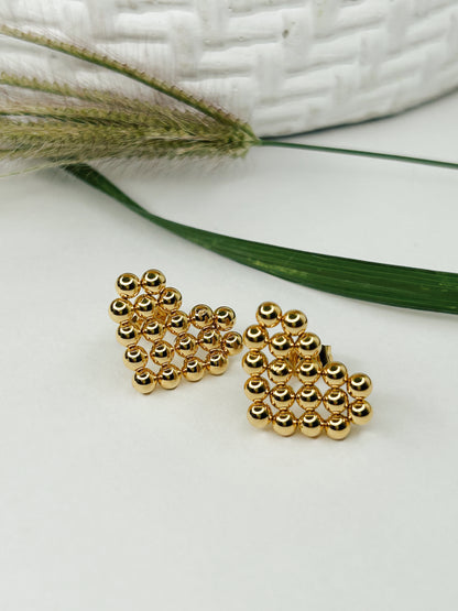 Heart beads earrings
